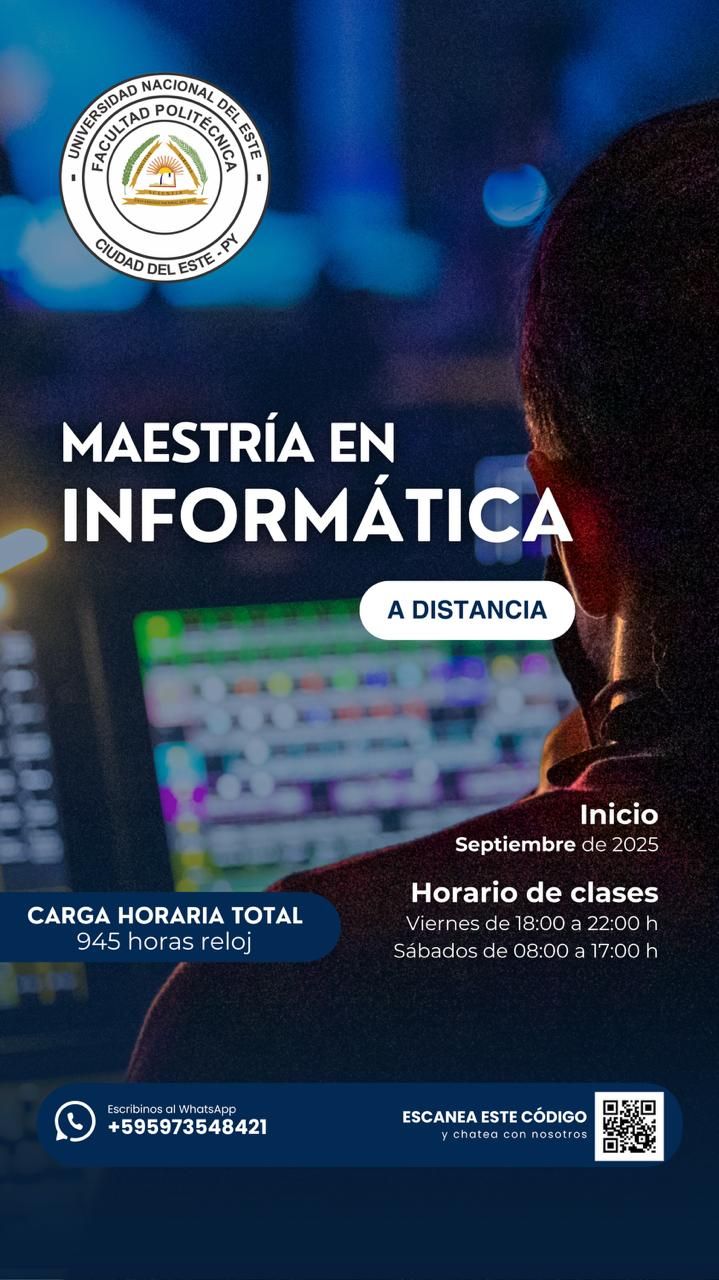 MAESTRÍA INFORMÁTICA Y COMPUTACIÓN